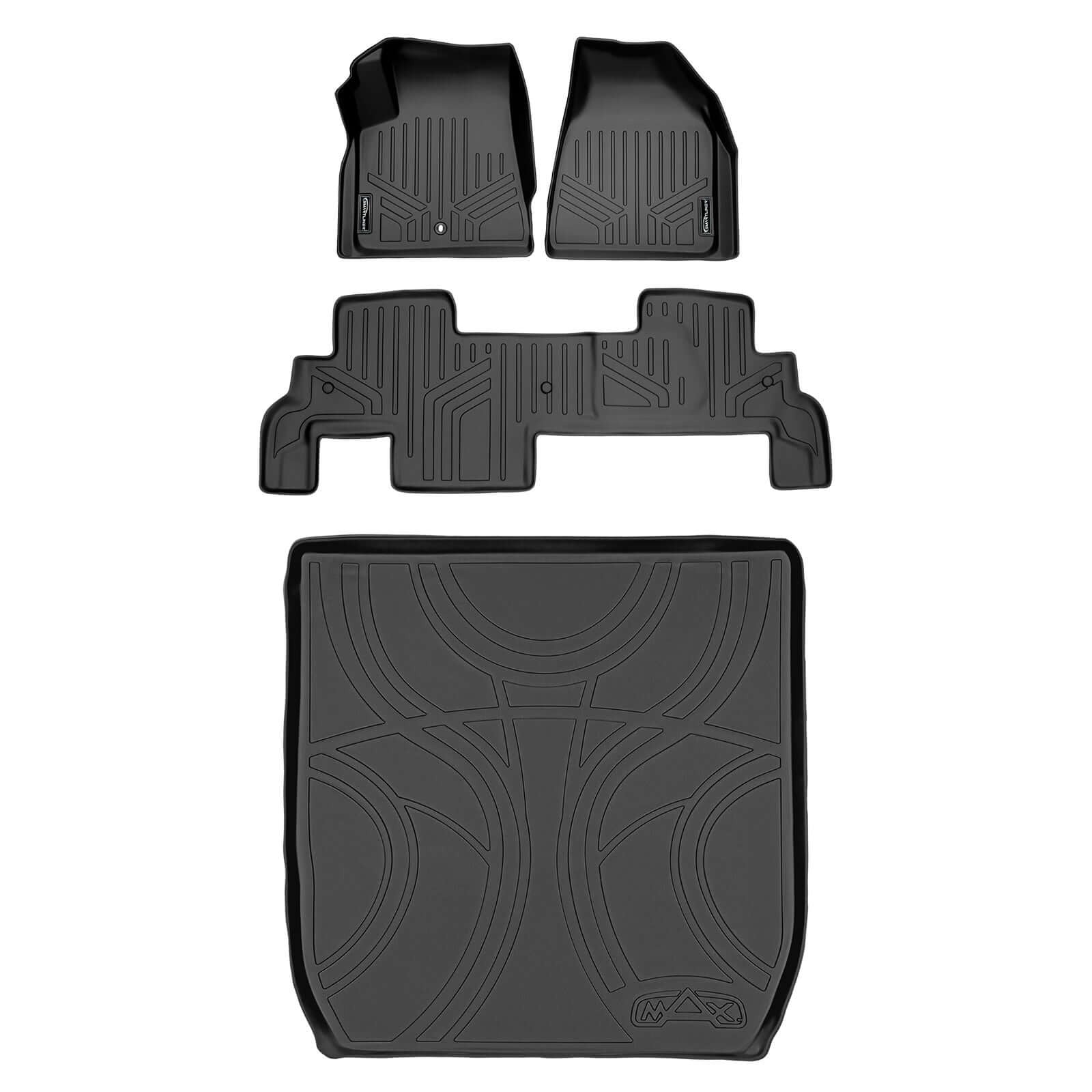 SMARTLINER Floor Liners for Traverse/Enclave/Acadia/Outlook ((2nd Row Bench))