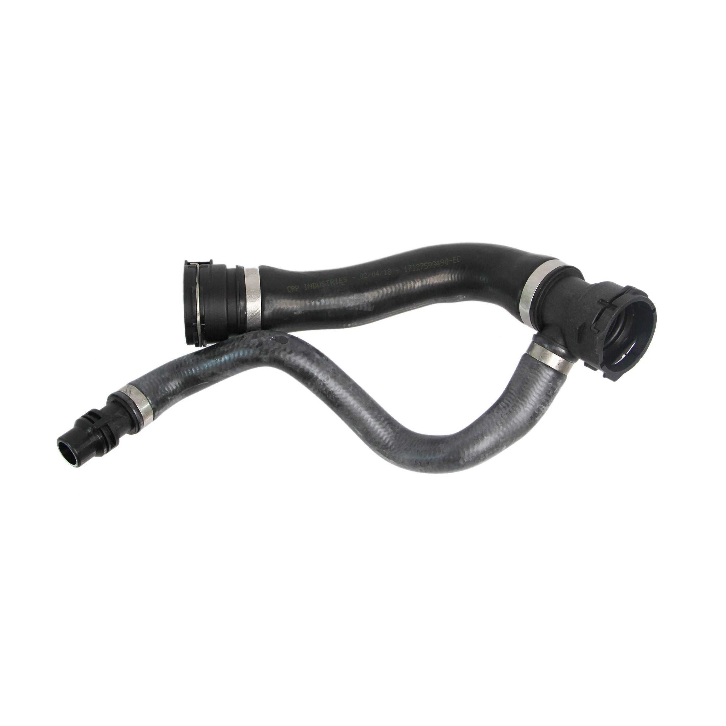 BMW E70 X5 3.0 Upper Engine Cooling Radiator Hose OEM 17127593490