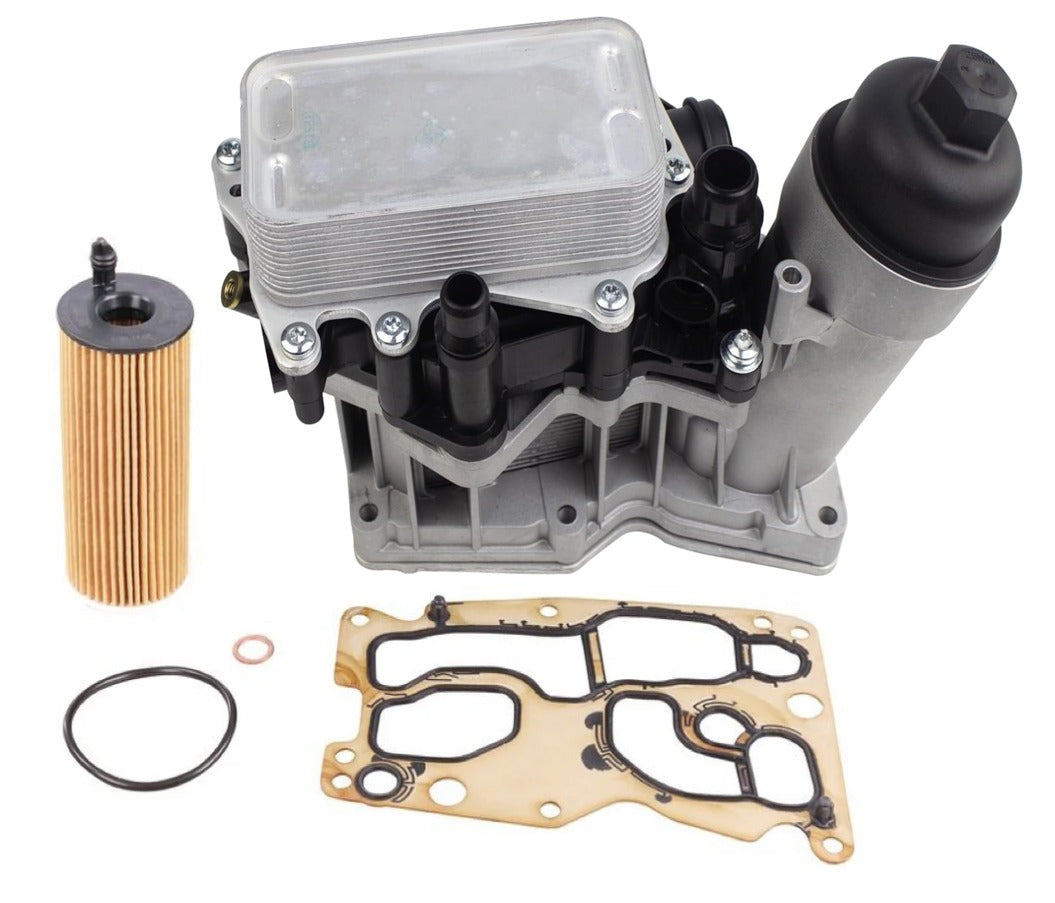 BMW X3 xDrive28d Oil Filter Housing W/Cooler By RhineWerks W/OEM Filter 11428507697 (Aluminum Upgrade)
