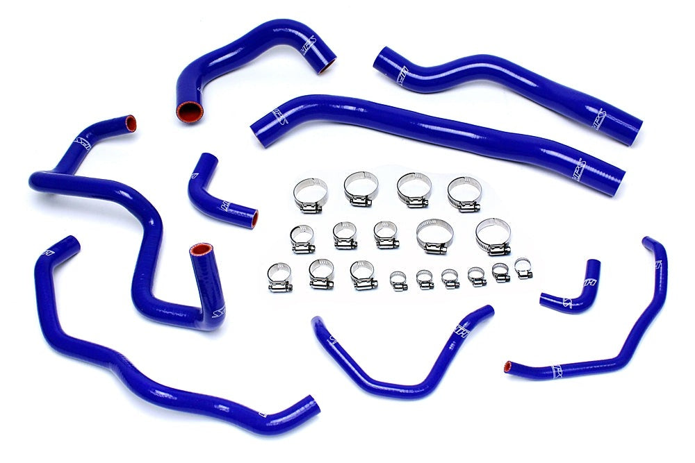 HPS Blue Reinforced Silicone Radiator + Heater Hose Kit Coolant Mazda 06-07 Mazdaspeed 6 2.3L Turbo