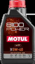 Motul 8100 Power 5W40 Synthetic Engine Oil (1 Liter Bottle)