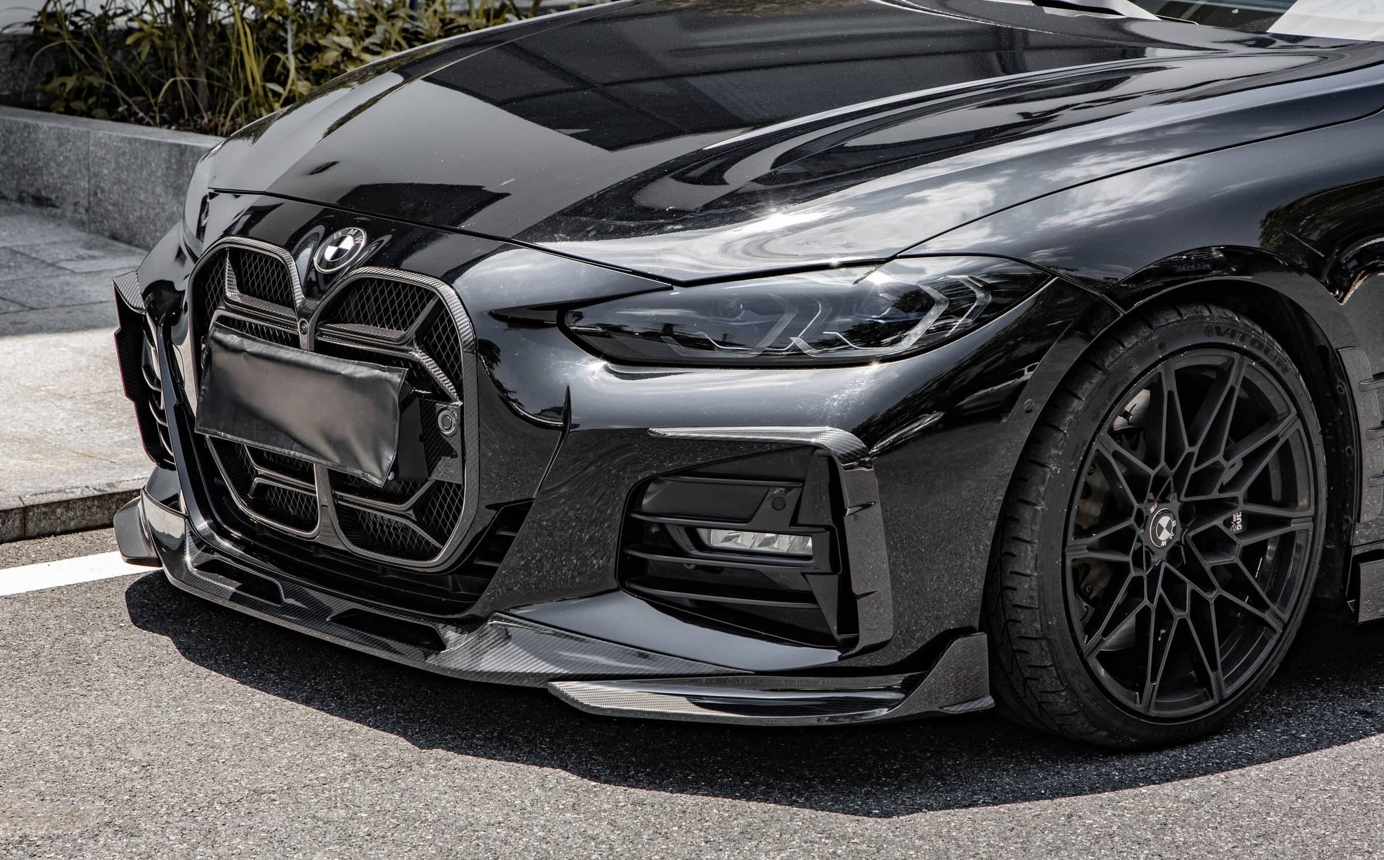4 Series G22/G23 SQ Style Dry Carbon Fiber Front Vent Trim