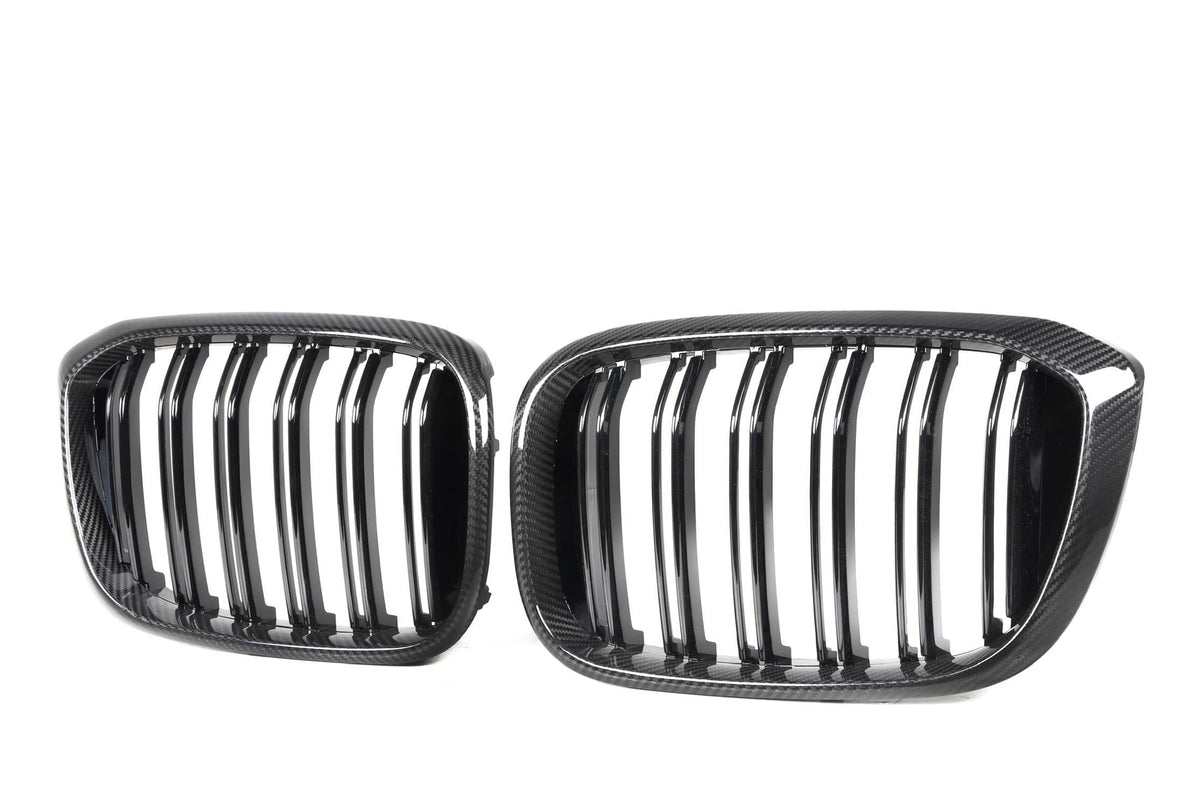 X3/X4 G01/G02/G08 Pre-LCI Double Slat Dry Carbon Fiber Grill