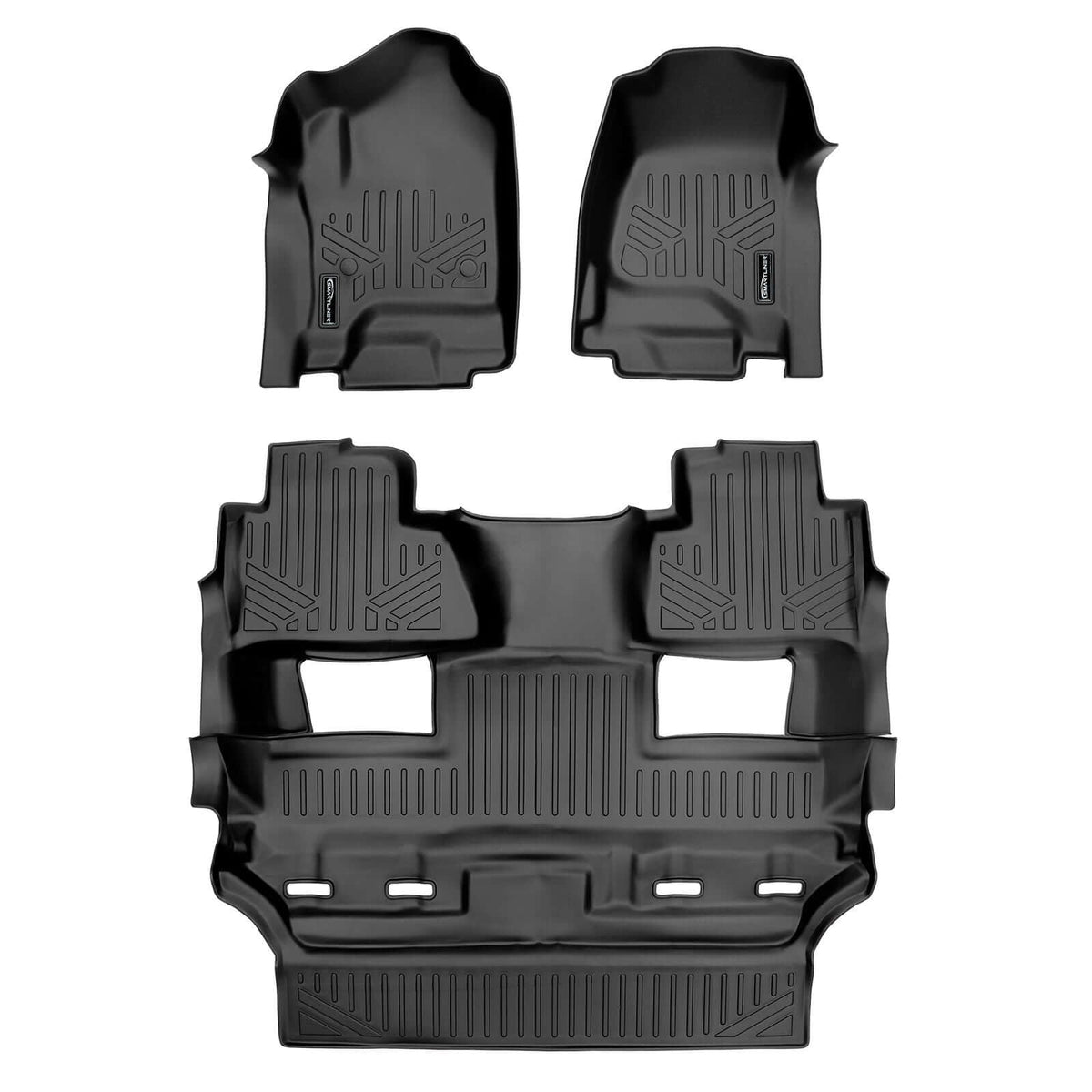 SMARTLINER Floor Liners for 2015 - 2020 Chevy Tahoe / GMC Yukon (2nd Row Bucket)