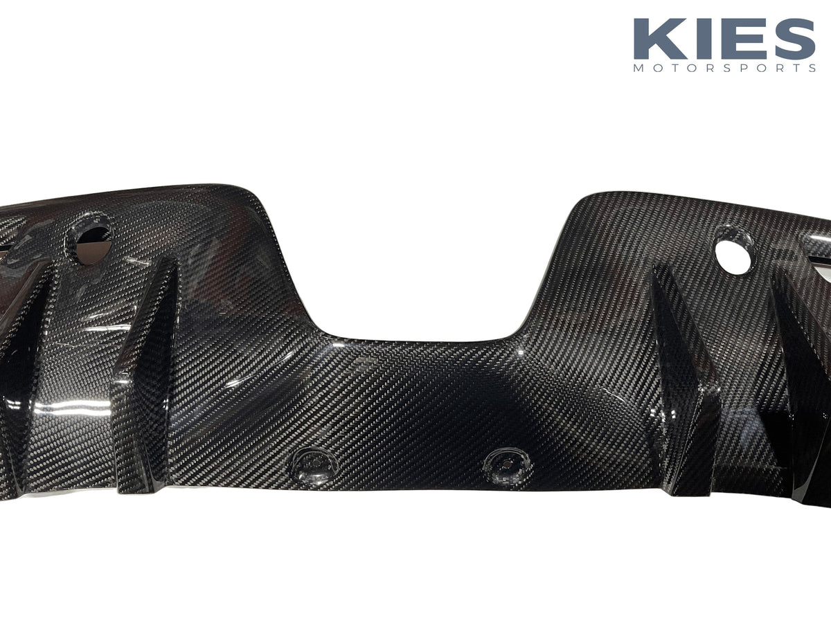 Kies 2019+ Toyota Supra (A90) 1-Piece Carbon Fiber Rear Diffuser