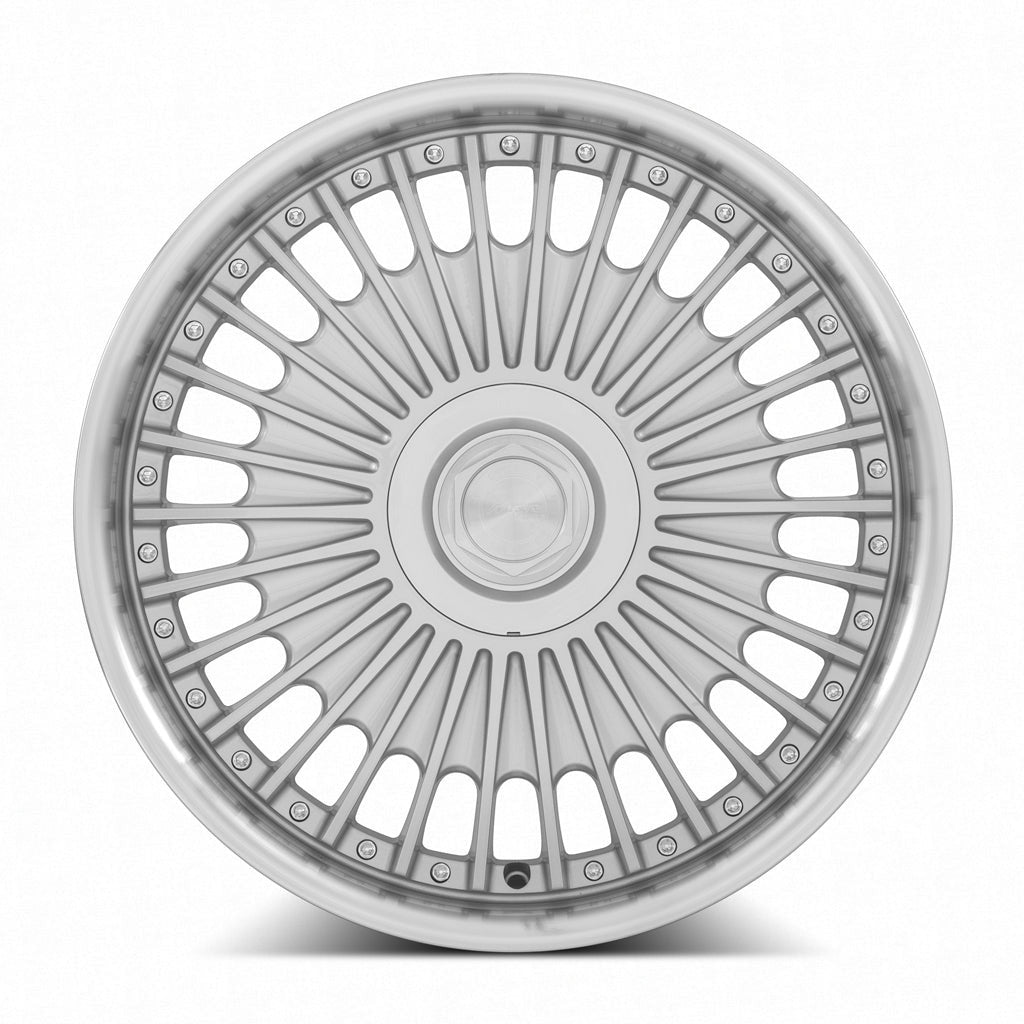MRR VP4 19" 5x112 Silver Machined Lip