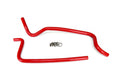 HPS Red Reinforced Silicone Heater Hose Kit Jeep 02-06 Wrangler TJ 4.0L Left Hand Drive