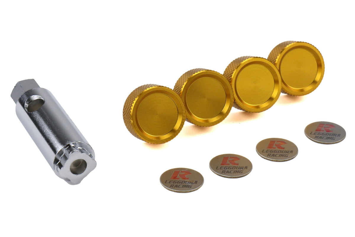 Project Kics Leggdura Racing 2pc License Plate Lock Bolts - Universal