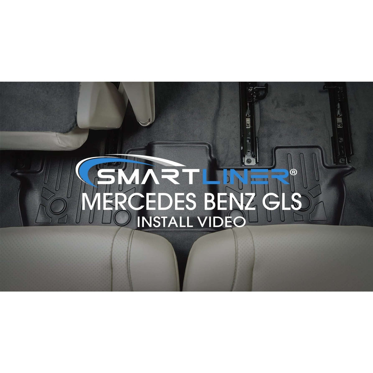 SMARTLINER Floor Liners for 2020-2026 Mercedes-Benz GLS-Class 7 Passenger (2nd Row Bench)