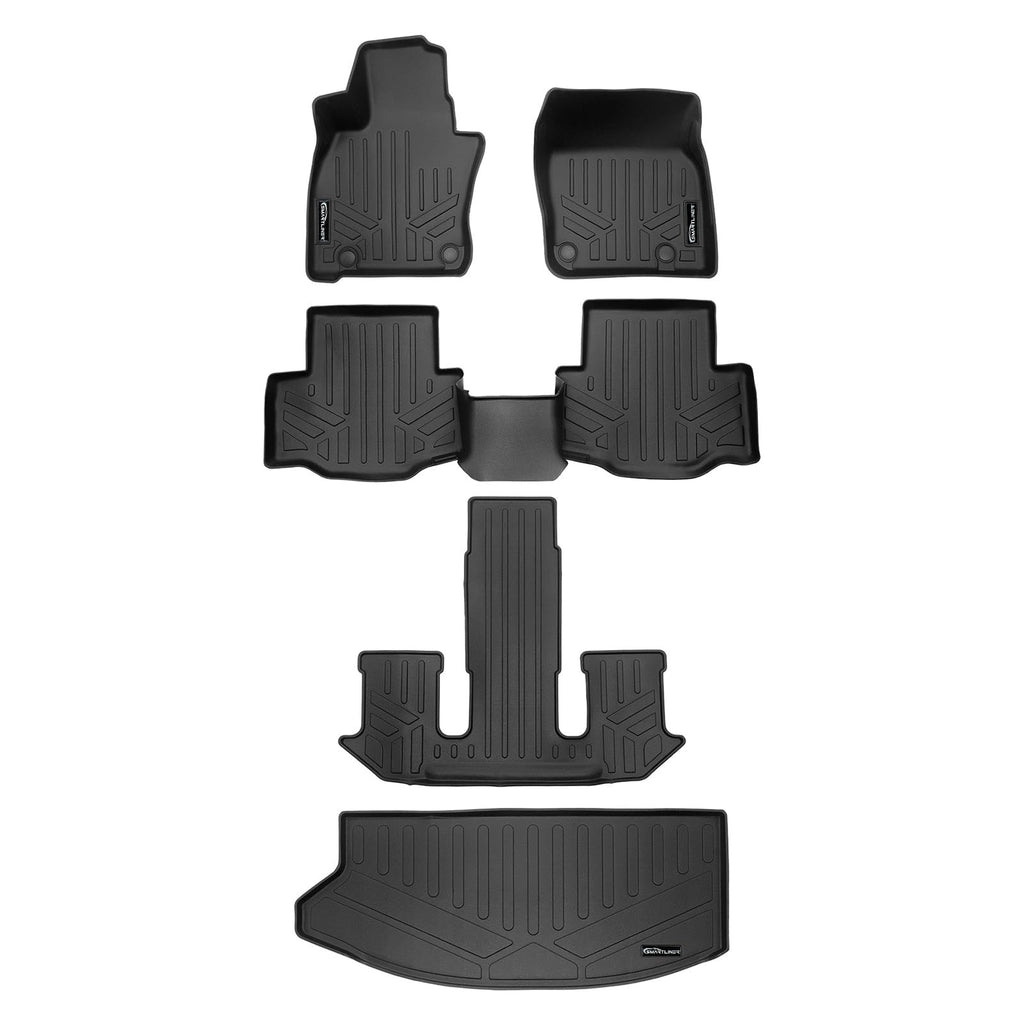 SMARTLINER Floor Liners for 2024-2026 Mazda CX-90 Plug-In Hybrid (Only Fits 2nd Row Bucket Seats With Center Console)