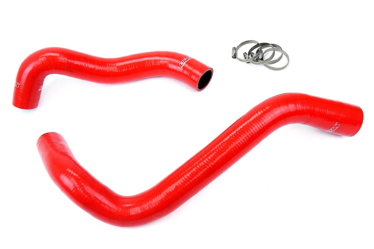 HPS Red Reinforced Silicone Radiator Hose Kit Coolant Ford 99-01 F250 Superduty w/ 7.3L Diesel Single Alternator