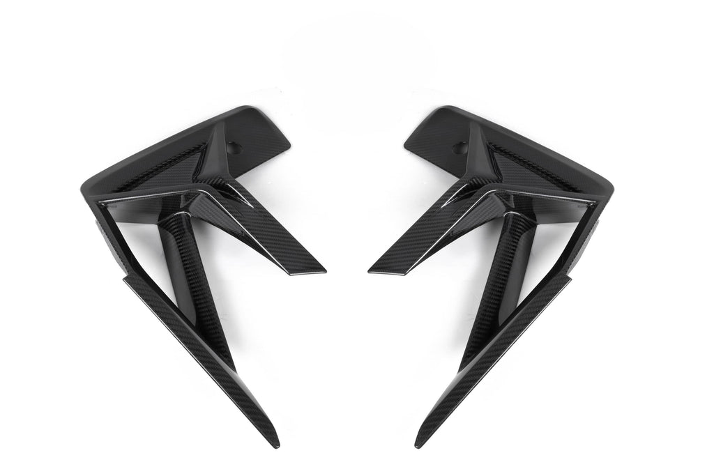 F97 X3M LCI SQ Style Dry Carbon Front Bumper Canards