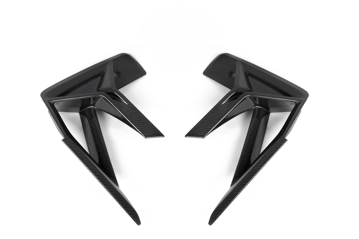 F97 X3M LCI SQ Style Dry Carbon Front Bumper Canards