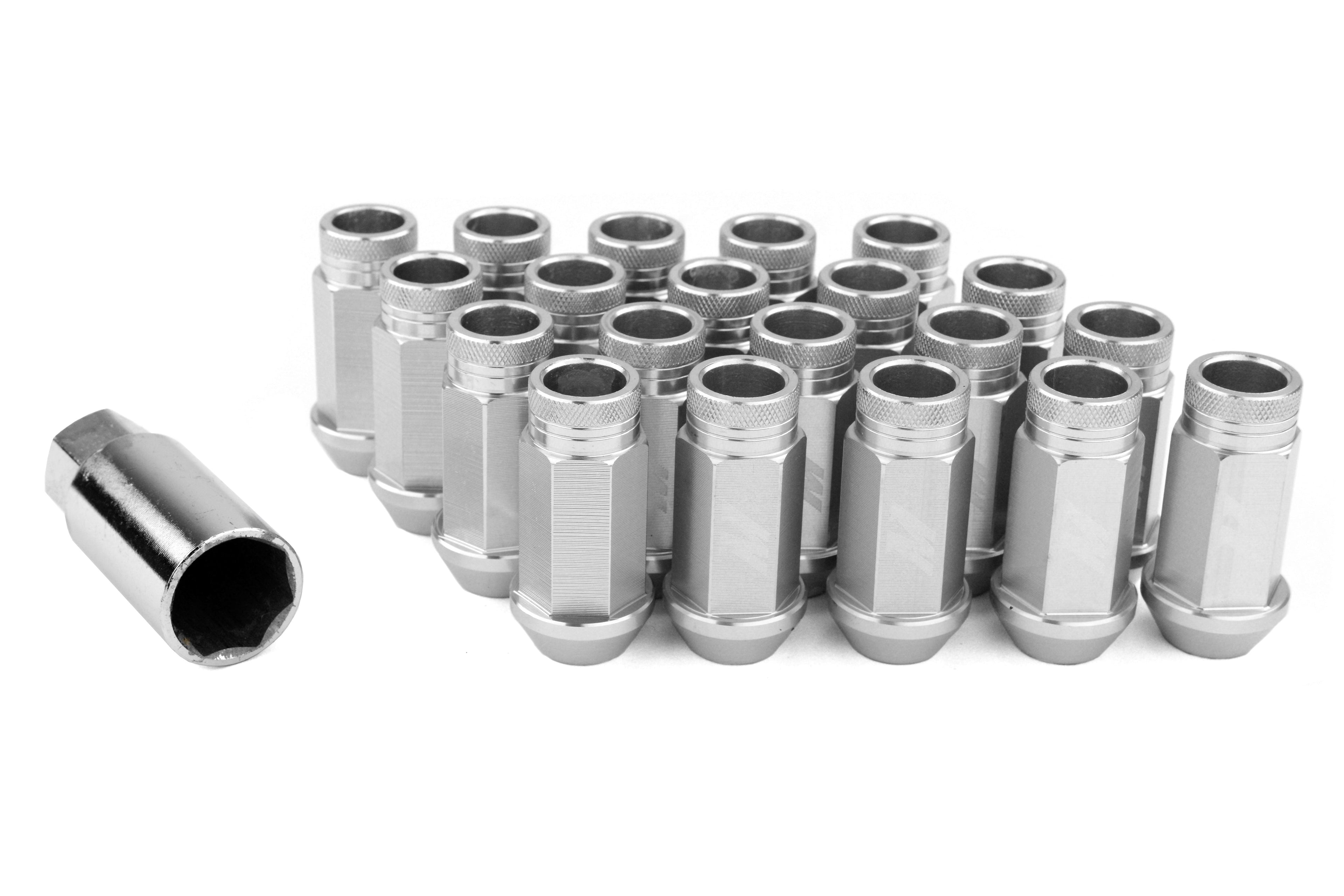 Mishimoto Aluminum Locking Lug Nuts Silver 12x1.25 - Universal