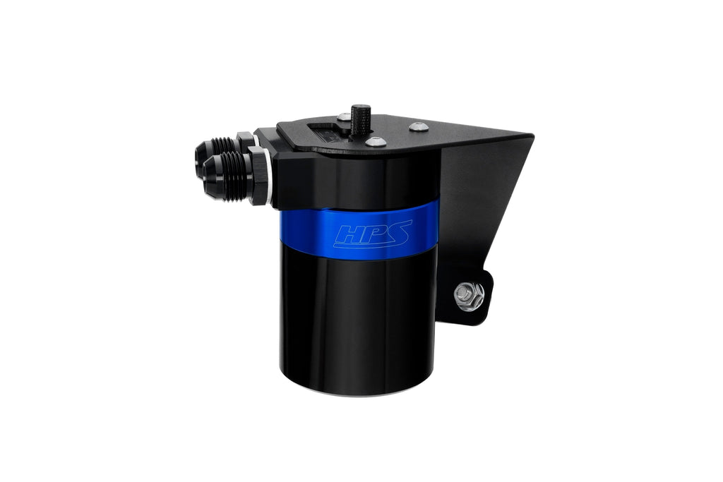 HPS Performance Aluminum Oil Catch Can Kit 2022-2025 Subaru BRZ 2.4L FA24D, Blue, 860-026BL