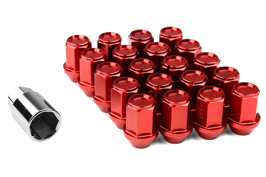 Project Kics Project Leggdura Racing Red Lug Nuts 12x1.25 - Universal