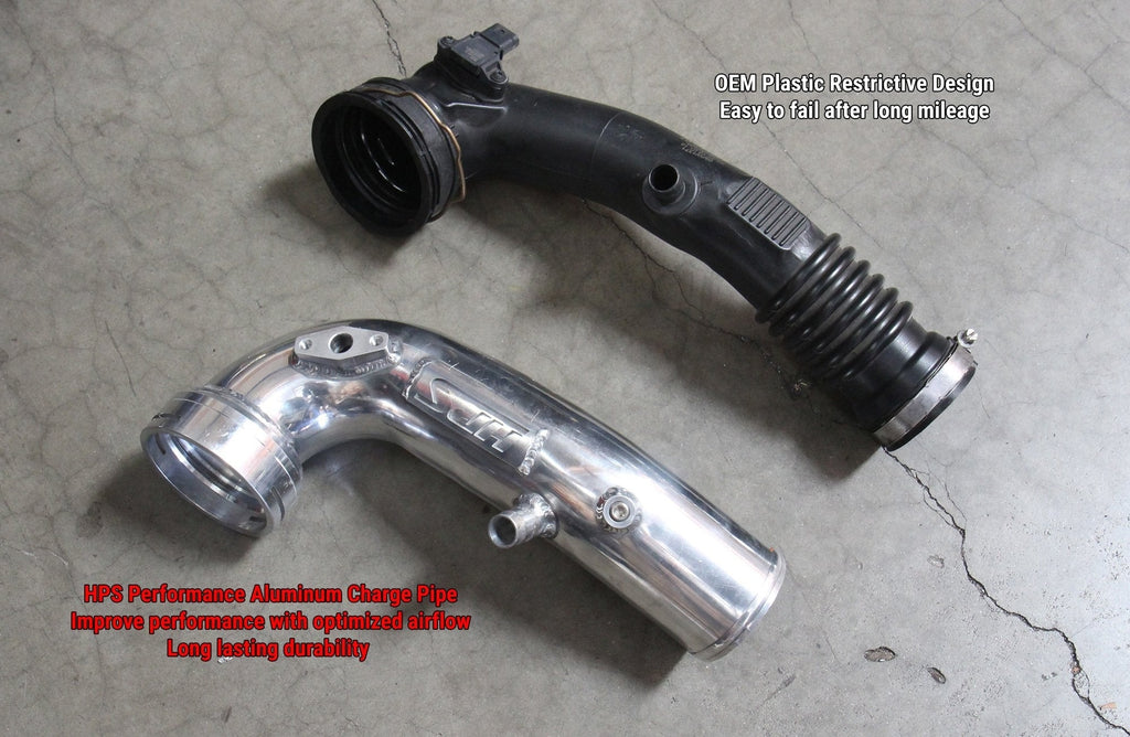 HPS Intercooler Cold Side Charge Pipe, BMW 2012-2016 ActiveHybrid 5 3.0L Turbo N55, 17-127