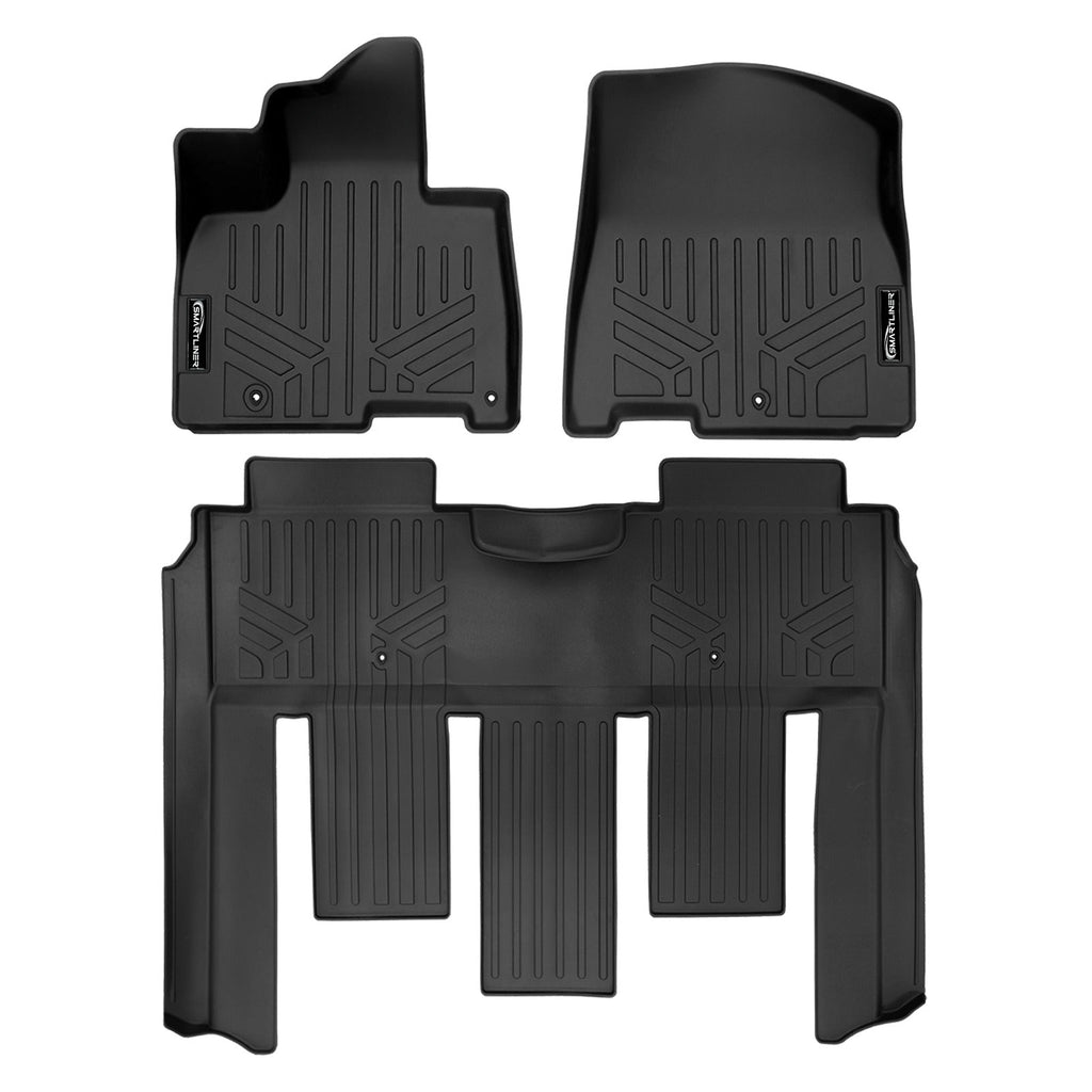 SMARTLINER Floor Liners for 2022-2026 Kia Carnival (7 Passenger Models With 2nd Row VIP Seats)