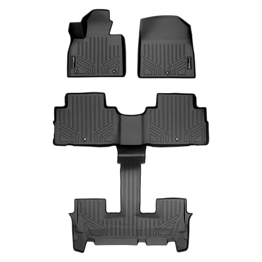 SMARTLINER Floor Liners for 2020-2025 Hyundai Palisade (2nd Row Bucket) with in between Coverage