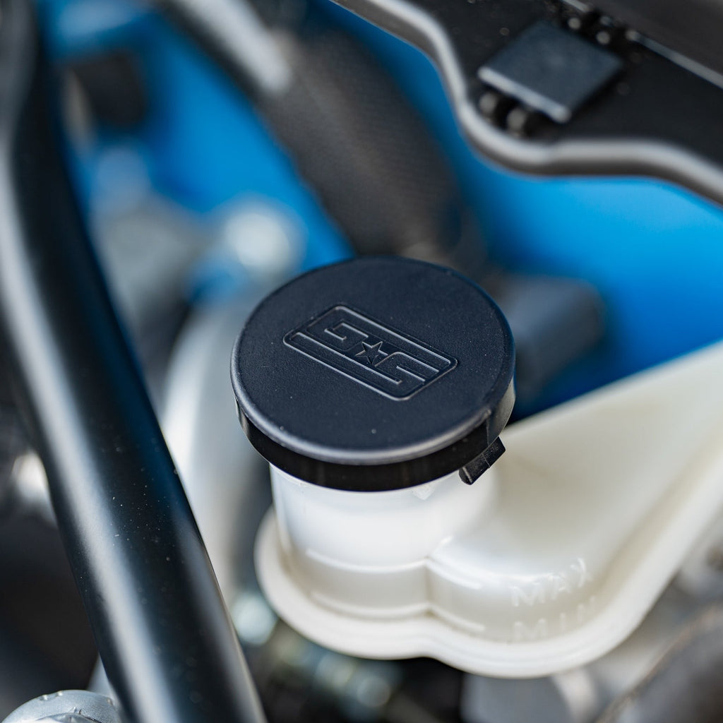 Grimmspeed Engine Bay Reservoir Cap Set - Black - 2022-2024 Subaru WRX / 2013-2024 BRZ / 2013-2016 Scion FRS / 2017-2020 Toyota 86/ 2022-2024 GR86