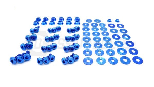 Fast Turn Fittings Stage 2 Titanium Hardware Engine Bay Kit (Blue) - 2013-2016 Scion FR-S / 2013-2020 Subaru BRZ / 2017-2020 Toyota 86