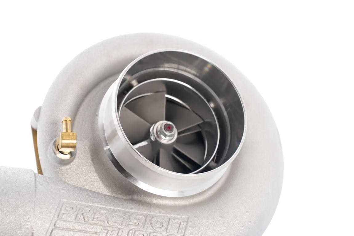 Precision Turbo & Engine CAST PT7675 JB HP CC W/ T4 DIVIDED INLET/V-BAND DISCHARGE 1.15 A/R