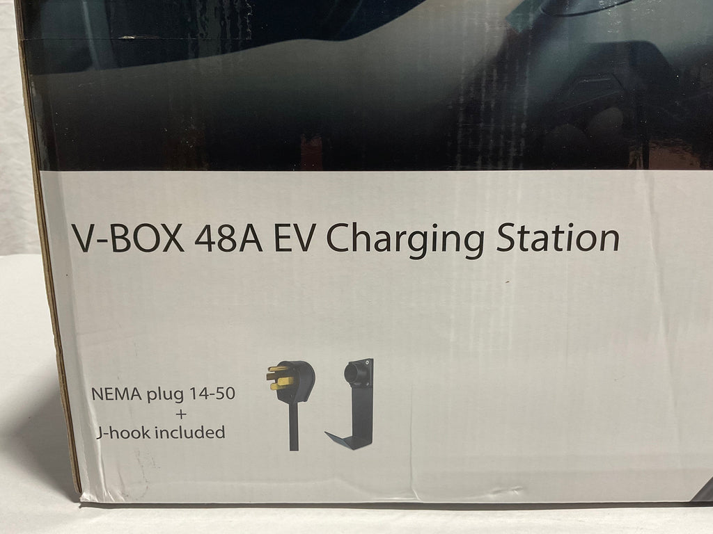 OPEN BOX (EV) - Lectron V-BOX 240V 48A Electric Vehicle (EV) Charging Station With NEMA 14-50 Plug