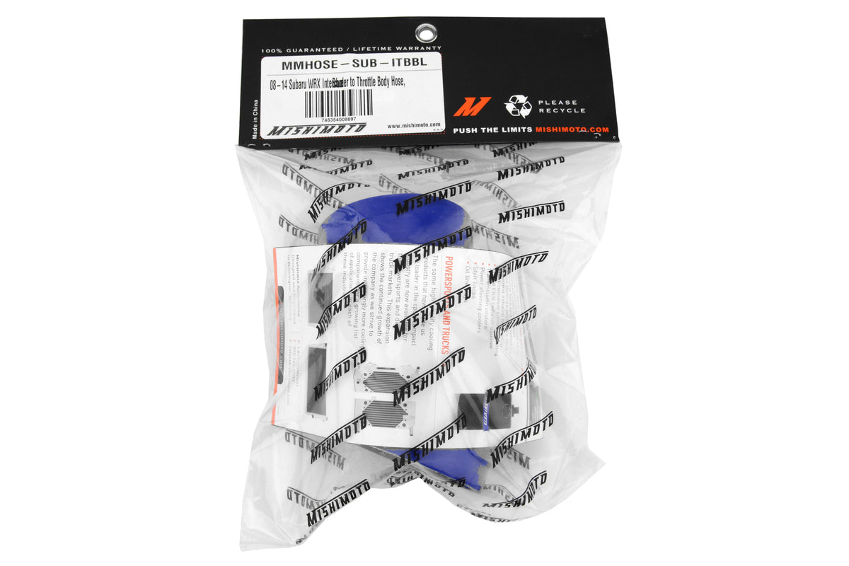 Mishimoto Silicone Throttle Body Hose (red, black, or blue) - 2015+ WRX Blue