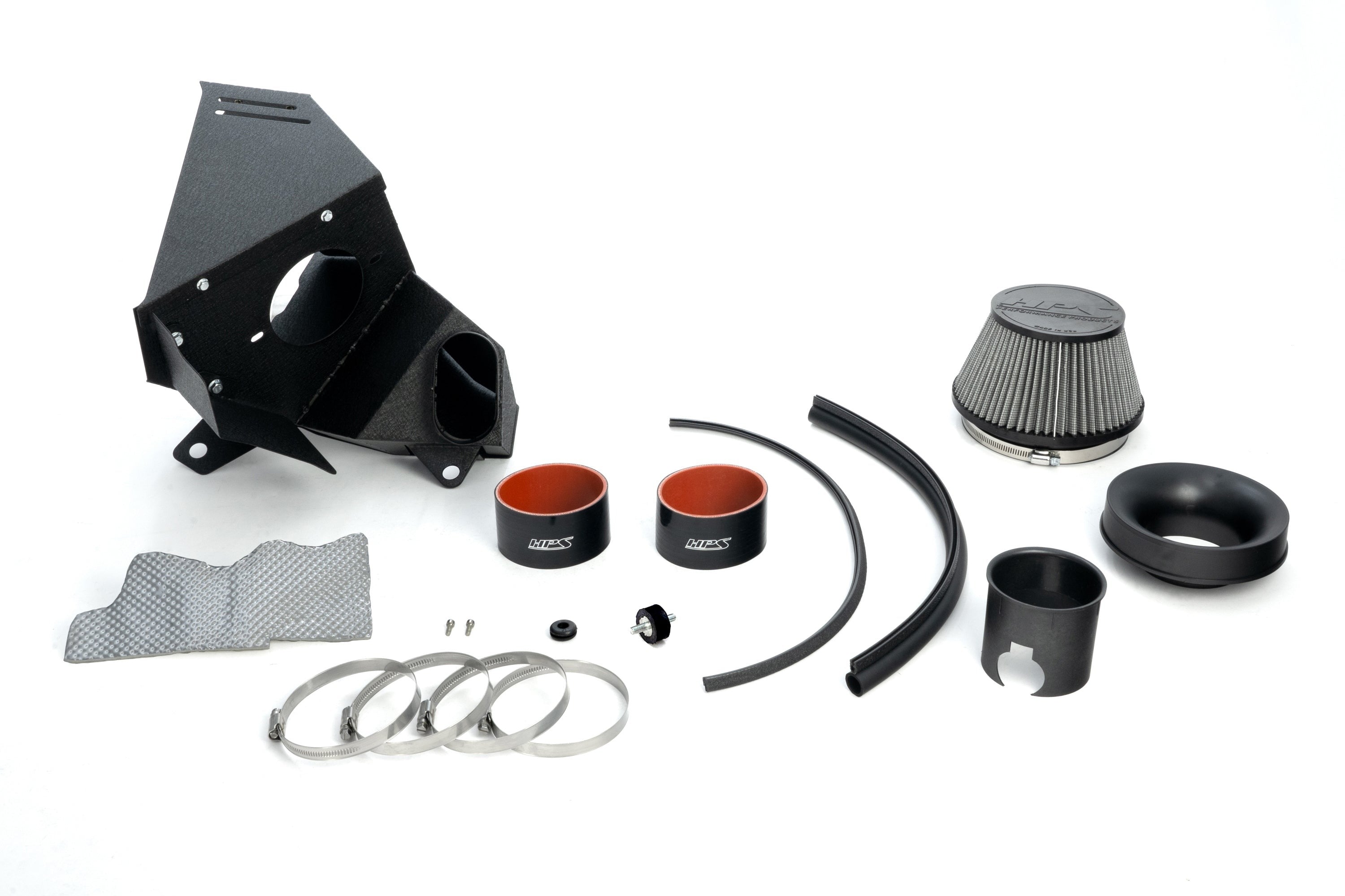 HPS Performance Air Intake Kit with Heat Shield, 2021-2025 Acura TLX Type S 3.0L Turbo, Polished, 827-783P