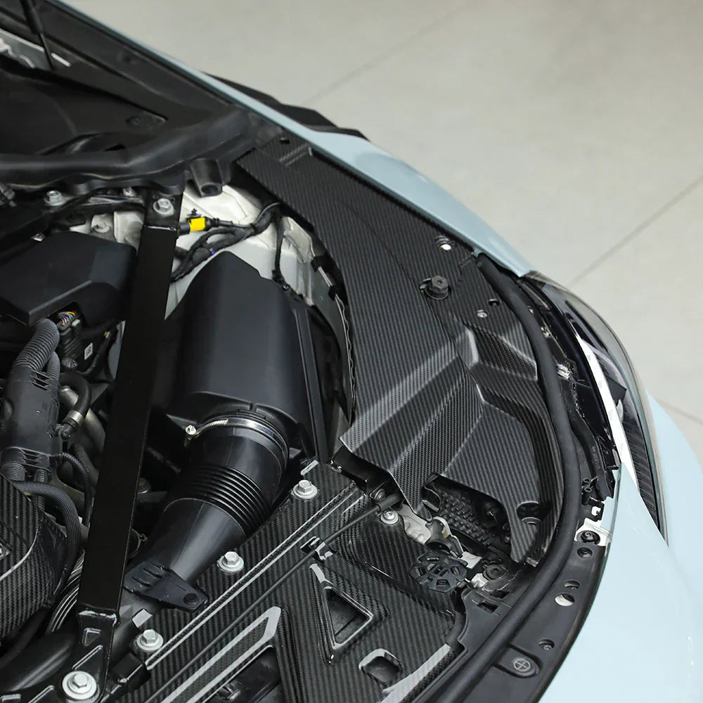 G87 M2 Carbon Fiber Engine Side Cover Trims