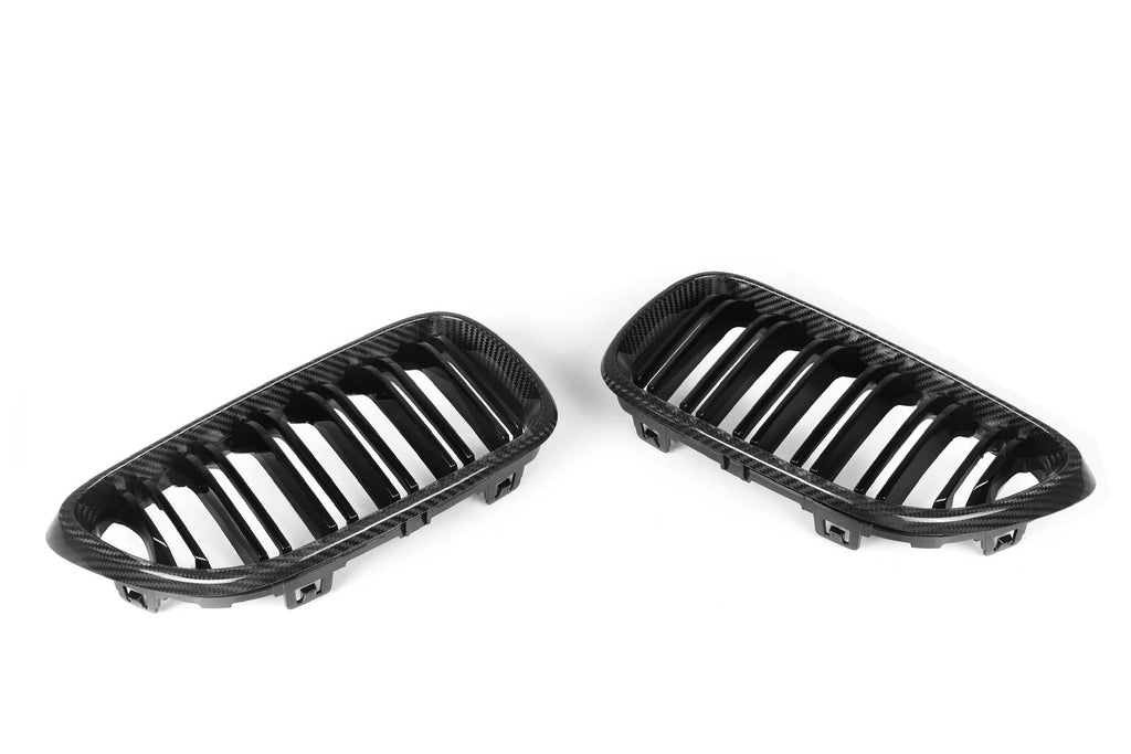 2 Series F22 Double Slat Dry Carbon Fiber Grill