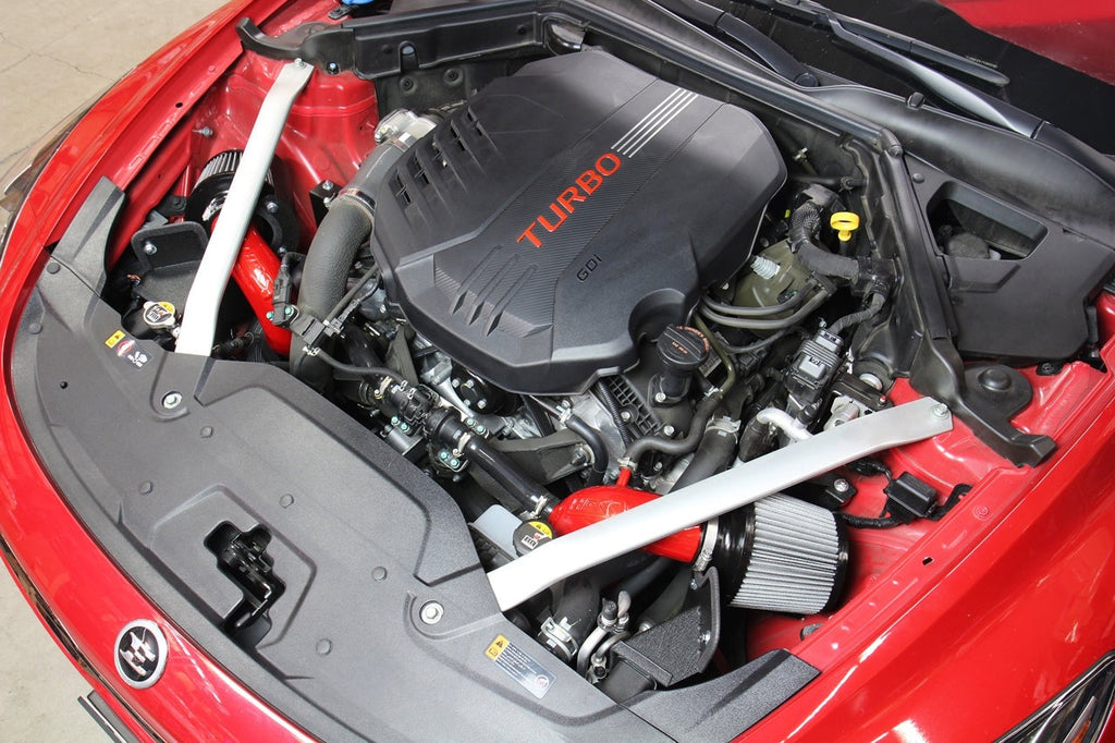 HPS Shortram Air Intake Kit 2018-2024 Kia Stinger 3.3L V6 Twin Turbo, Includes Heat Shield, 827-672