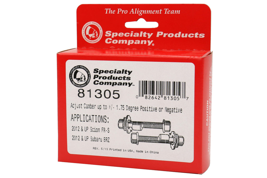 SPC Camber Bolt Kit Front