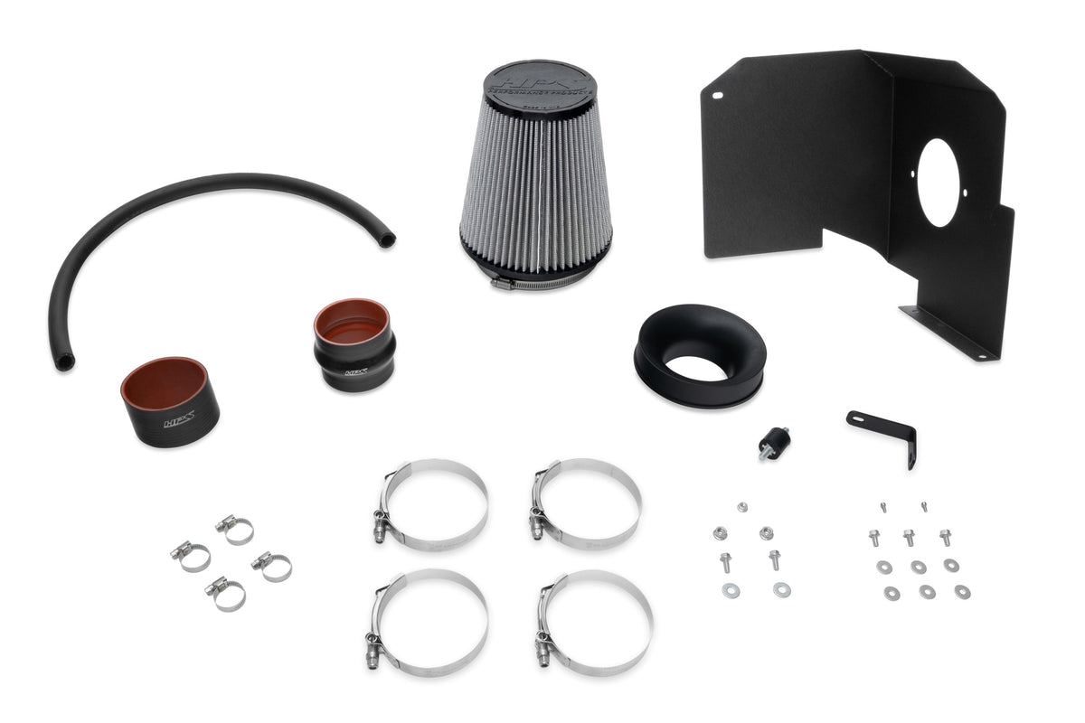 HPS Performance Air Intake Kit 2014-2019 Chevy Silverado 1500 5.3L V8, Includes Heat Shield, 827-603