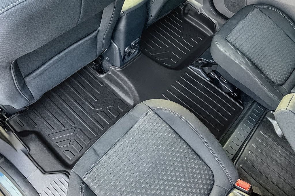 SMARTLINER Floor Liners for 2014-2020 Transit Connect With Carpet (Long Wheelbase & 2nd Row Bucket Seats)