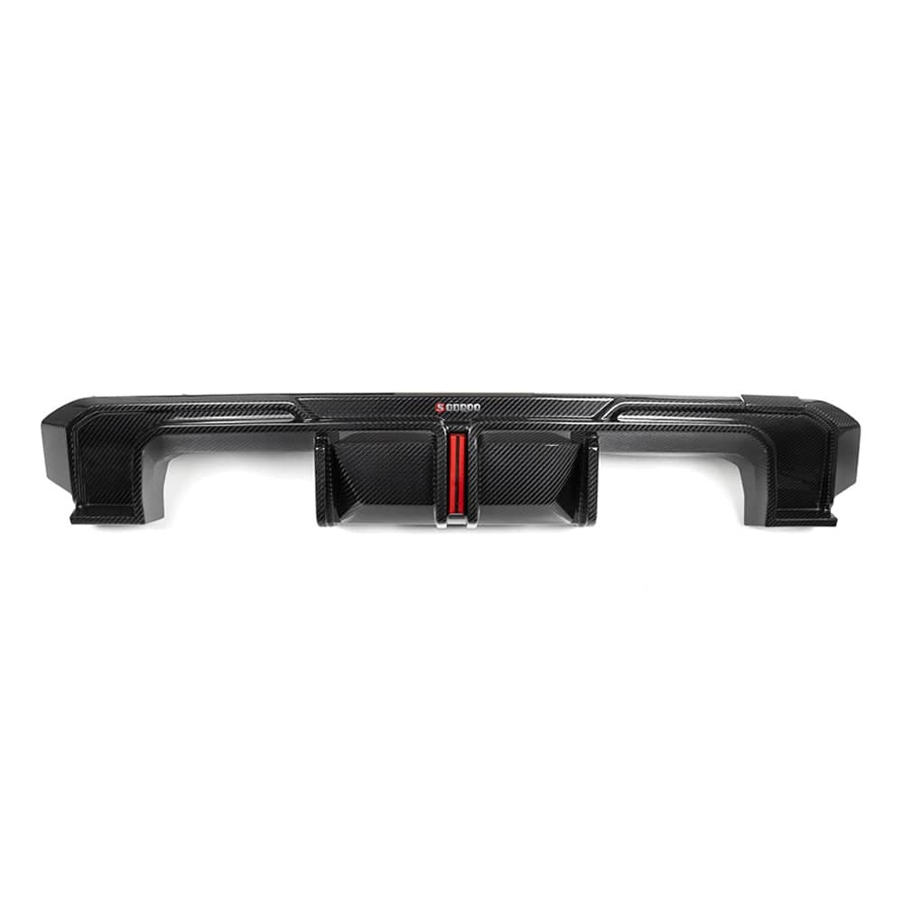 G8X SQ Style Carbon Fiber Diffuser With Brake Light/Splitters Combo