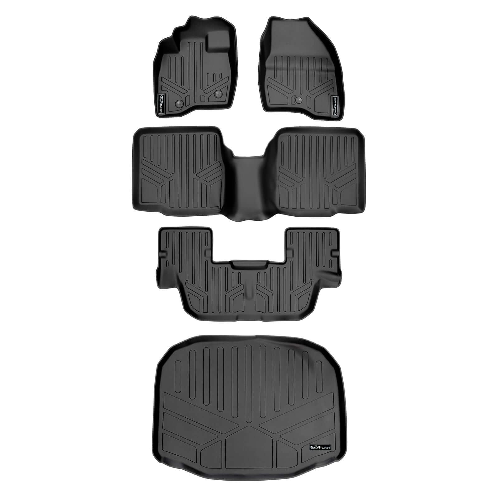SMARTLINER Floor Liners for 2017-2019 Ford Explorer (without 2nd Row Center Console)