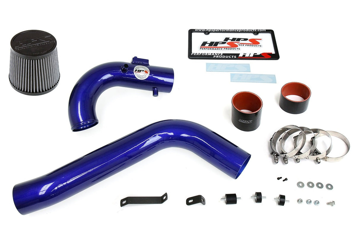 HPS Performance Cold Air Intake Kit 2011-2016 Scion tC 2.5L, Converts to Shortram, Blue