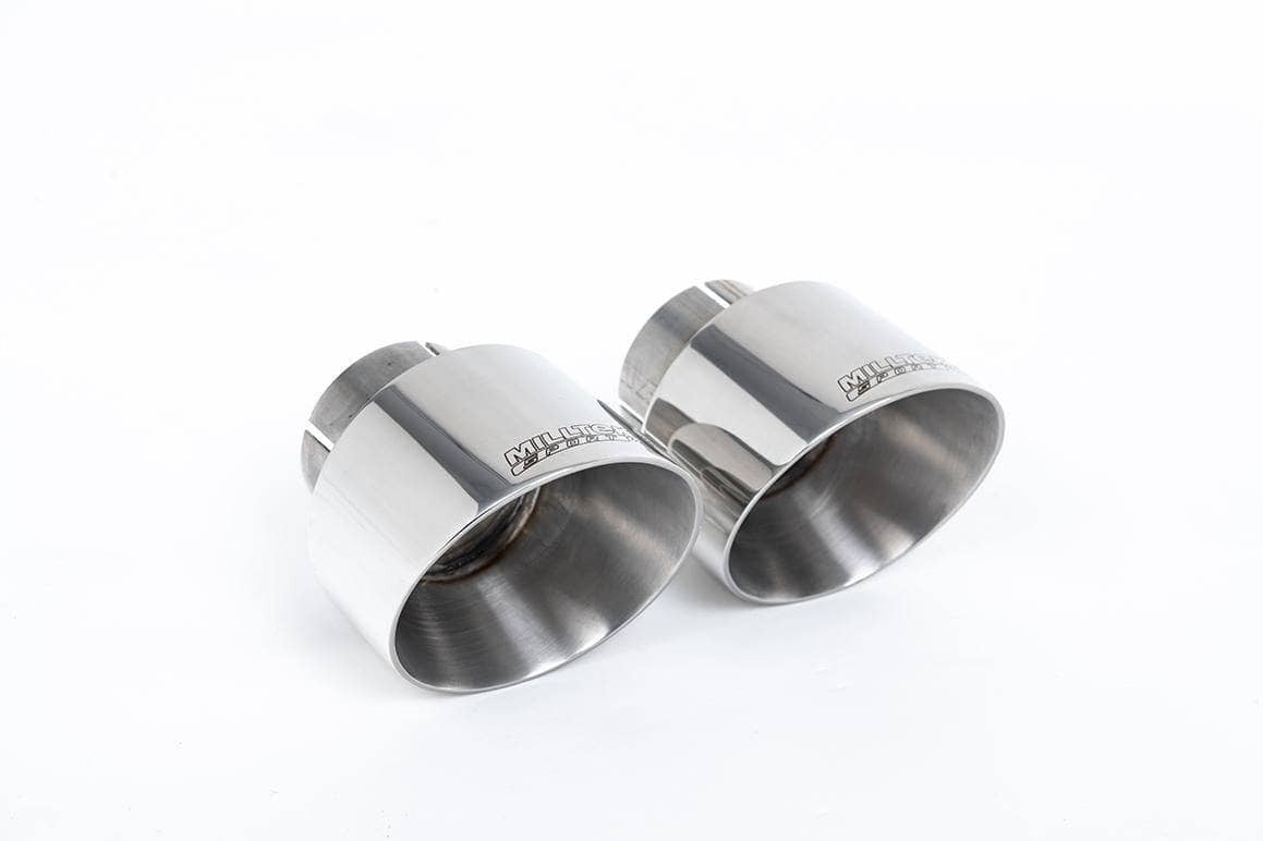 Milltek Porsche Rear Silencer Bypass with Polished Trims