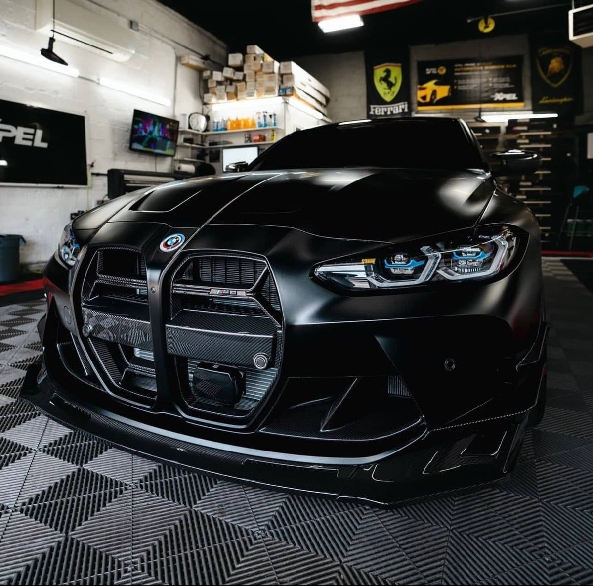 G8X Dry Carbon Fiber V Style Front Lip