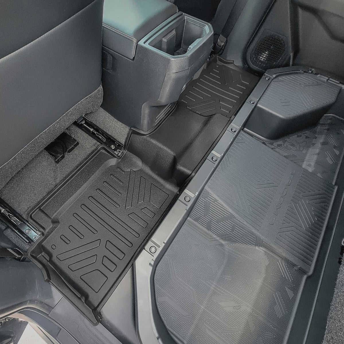 SMARTLINER Floor Liners for 2024-2026 Toyota Tacoma Double Cab (Only Fits[2nd Row Storage]