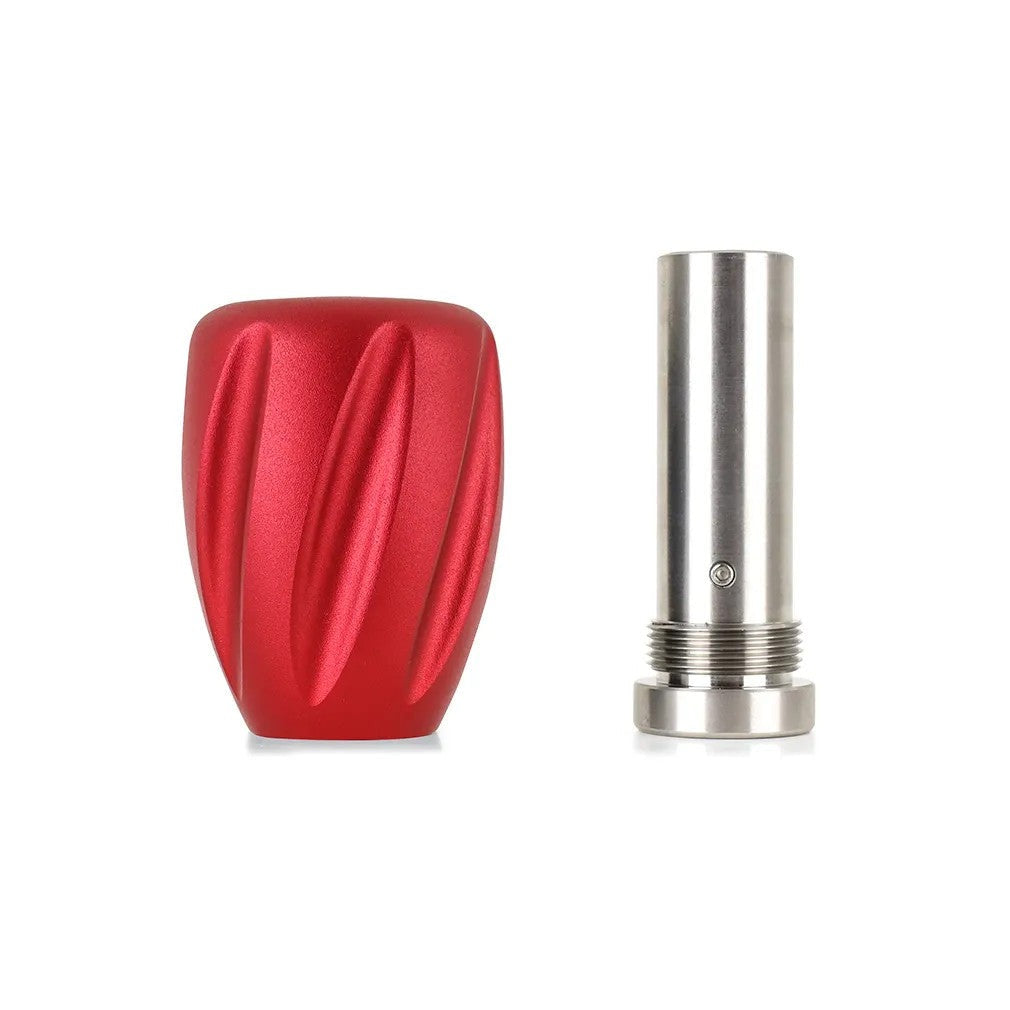 Mishimoto Steel Core Twist Shift Knob Red Aluminum - Universal