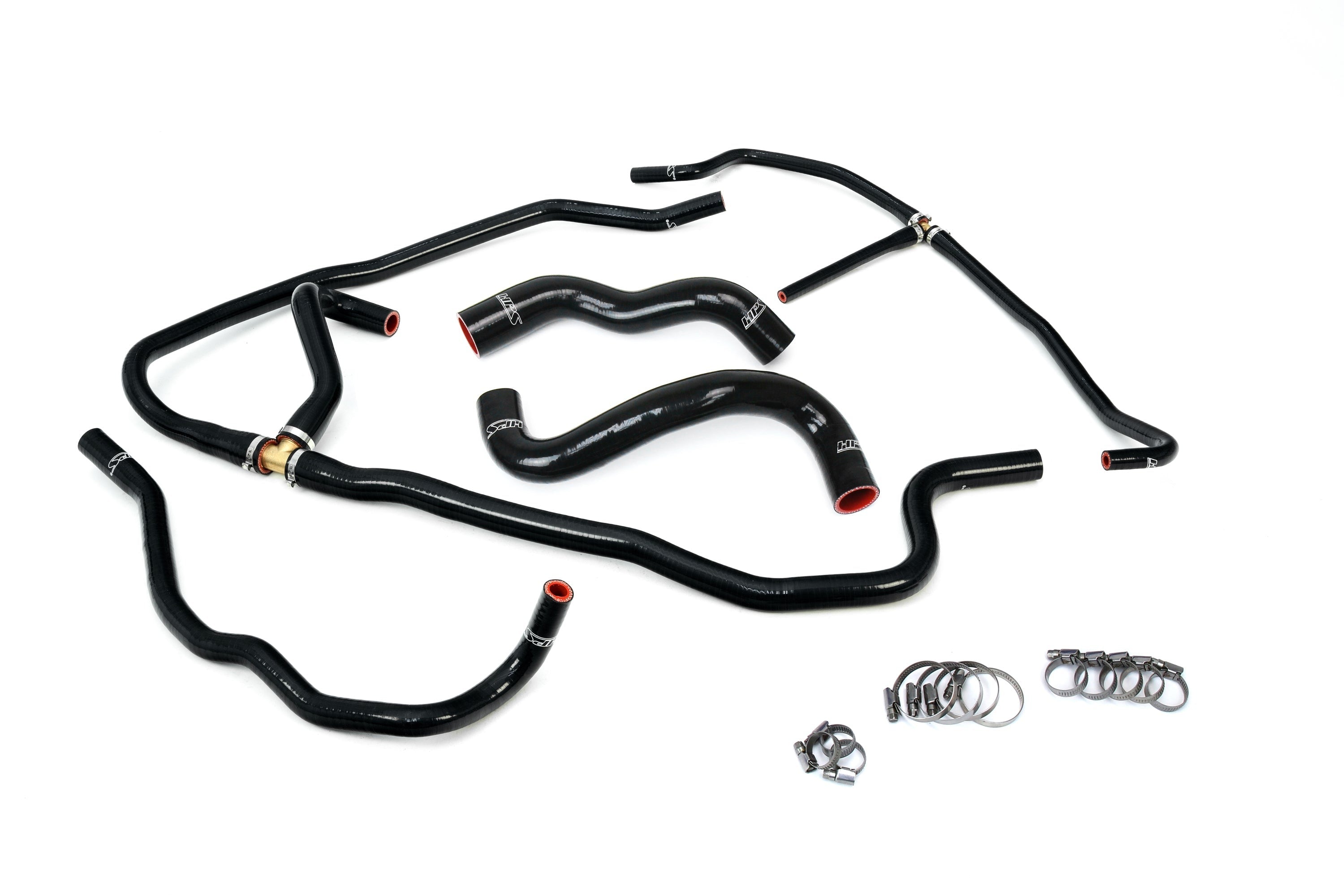 HPS Reinforced Black Silicone Radiator + Heater Hose Kit Coolant Chevy 09-13 Corvette 6.2L V8