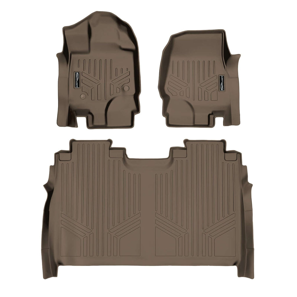 SmartCoverageTM Floor Liners For 2015-2026 Ford F-150 SuperCrew Cab (1st Row Bucket) (Vinyl)