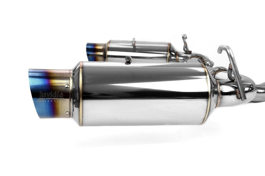 Invidia N1 Catback Exhaust - Titanium Burnt Tips - 2013-2024 Scion FR-S / Subaru BRZ / Toyota 86