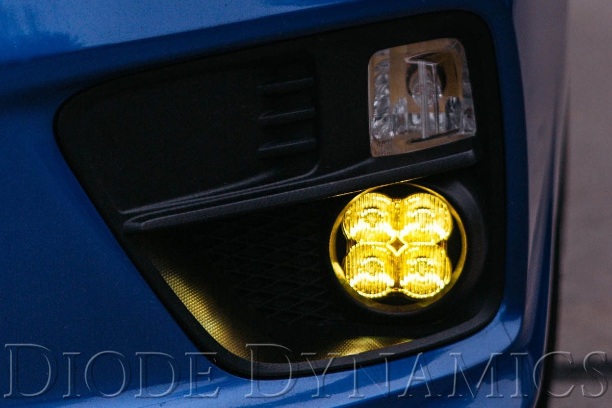 Diode Dynamics SS3 Max Type A Kit ABL SAE Fog Lights (Yellow) - 2015-2021 Subaru WRX / 2015-2017 Subaru WRX STi / 2013-2017 Subaru BRZ / 2013-2016 Scion FR-S / 2013-2015 Honda Civic Si Sedan / 2016-2025 Honda Civic