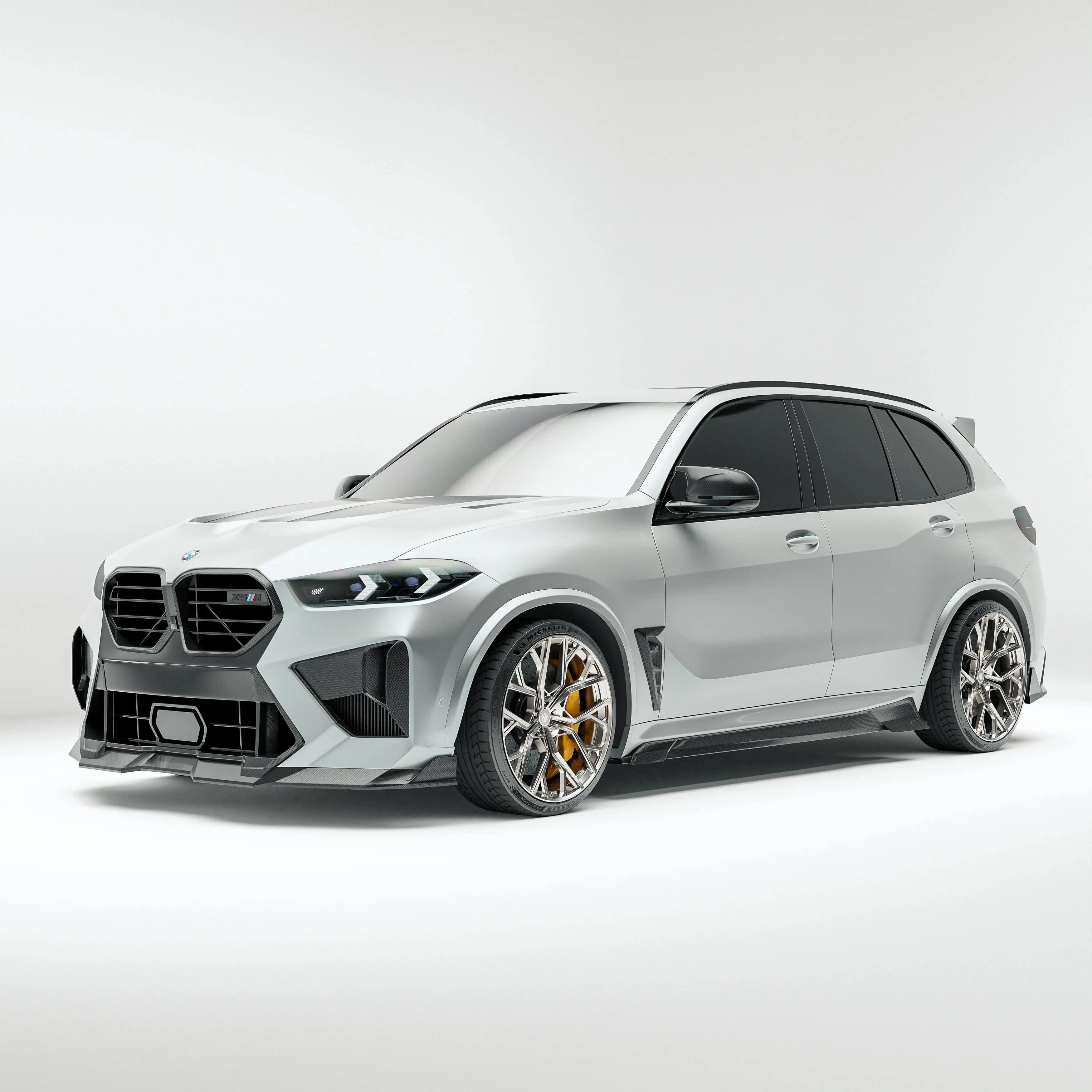 Revozport Carbon Fiber Front Lip Diffuser for BMW X5M F95 LCI (2023+)