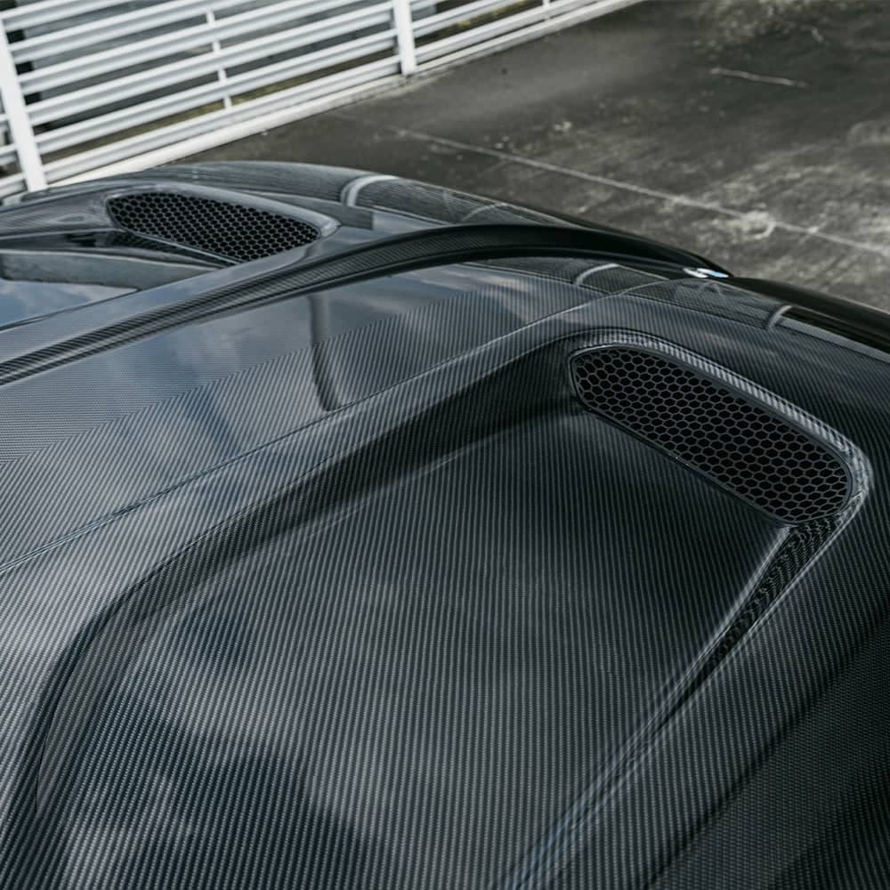 G90/G99 M5 SQ Style Dry Carbon Fiber Vented Hood