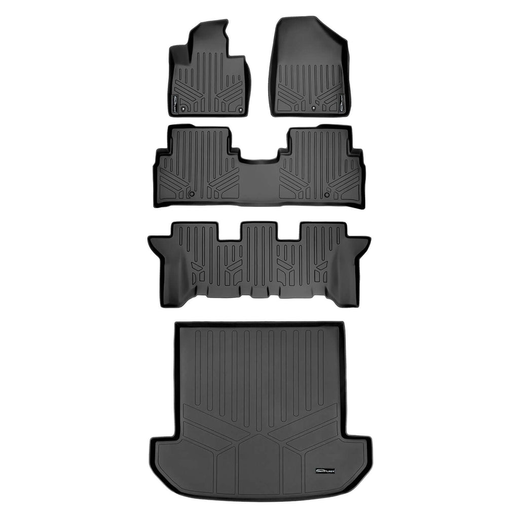 SMARTLINER Custom Fit Floor Liners For 2016-2020 Kia Sorento (7 Passenger Model Only)