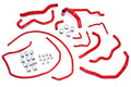 HPS Red Reinforced Silicone Radiator + Heater Hose Kit Coolant Mazda 10-13 Mazdaspeed 3 2.3L Turbo